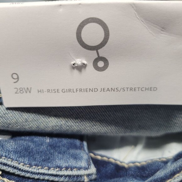 Insane Gene Hi-Rise Girlfriend Jeans Womens Size 28 Stretched Light Wash Denim - Picture 9 of 10